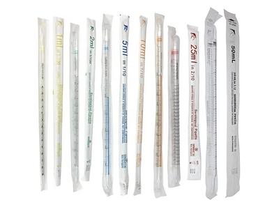 Sterile graduierte serologische Pipetten 1ml bis 25ml aus Einweg-Kunststoff